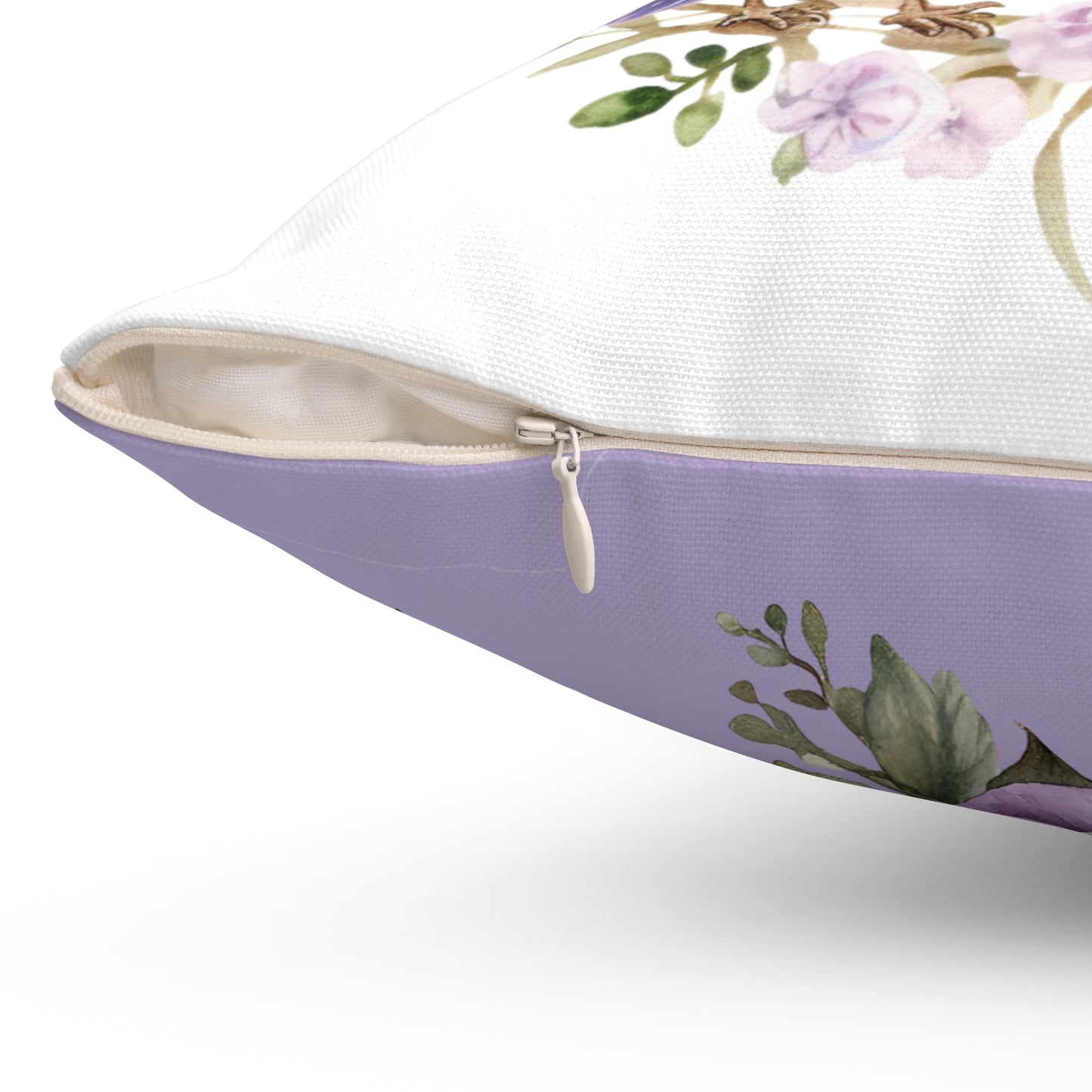 Floral Bless This Nest Square Pillow | Home Decor Accent for Nature Lovers