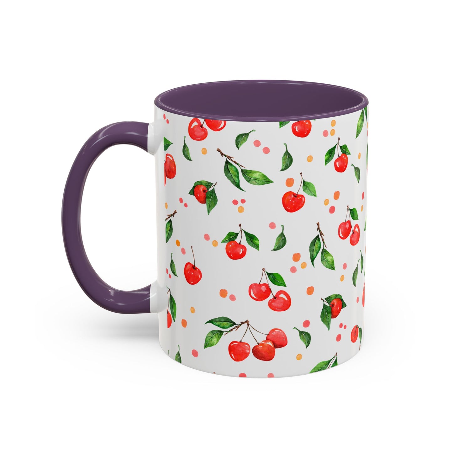 Cherry Blossom Accent Coffee Mug - 11oz & 15oz - Perfect Gift for Coffee Lovers