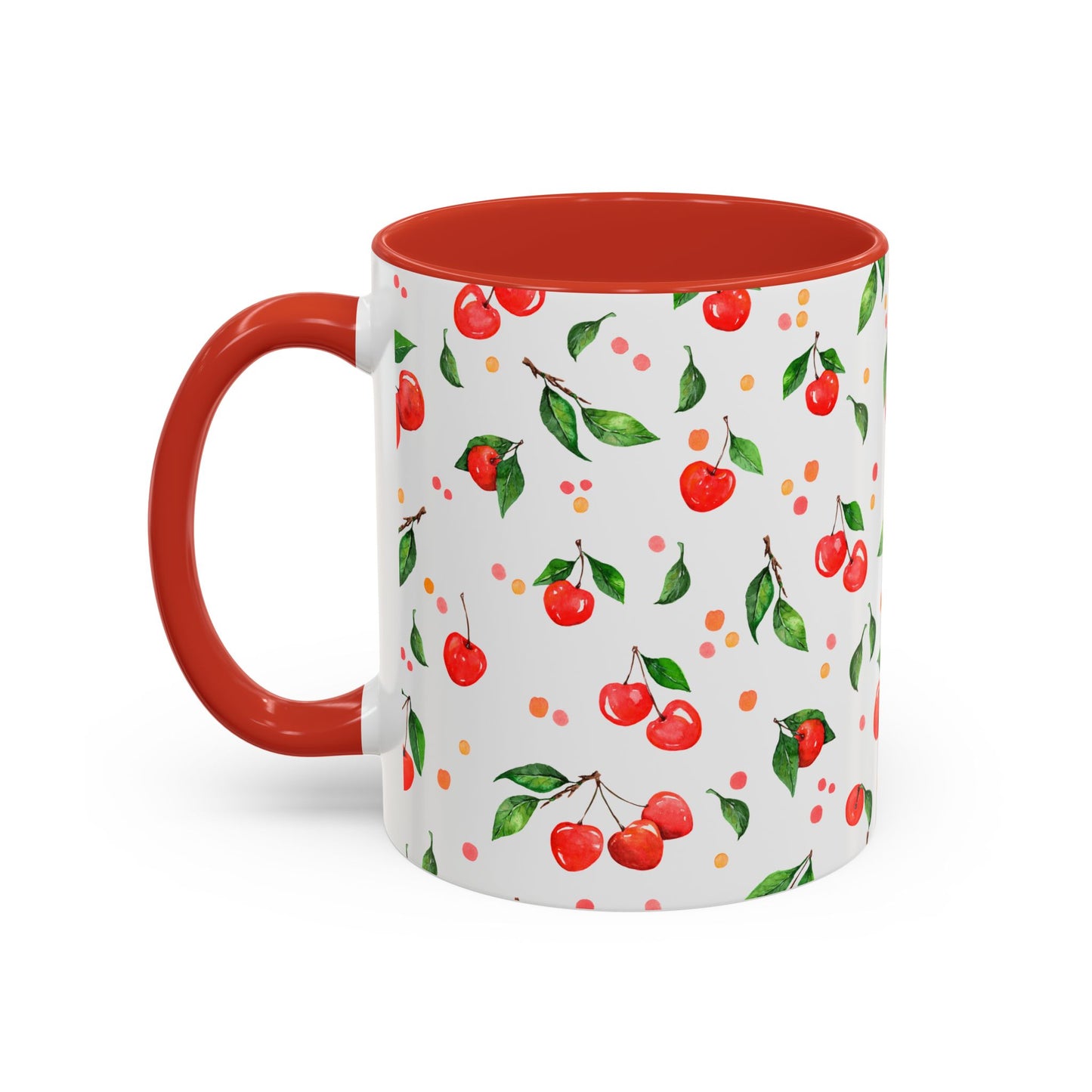Cherry Blossom Accent Coffee Mug - 11oz & 15oz - Perfect Gift for Coffee Lovers