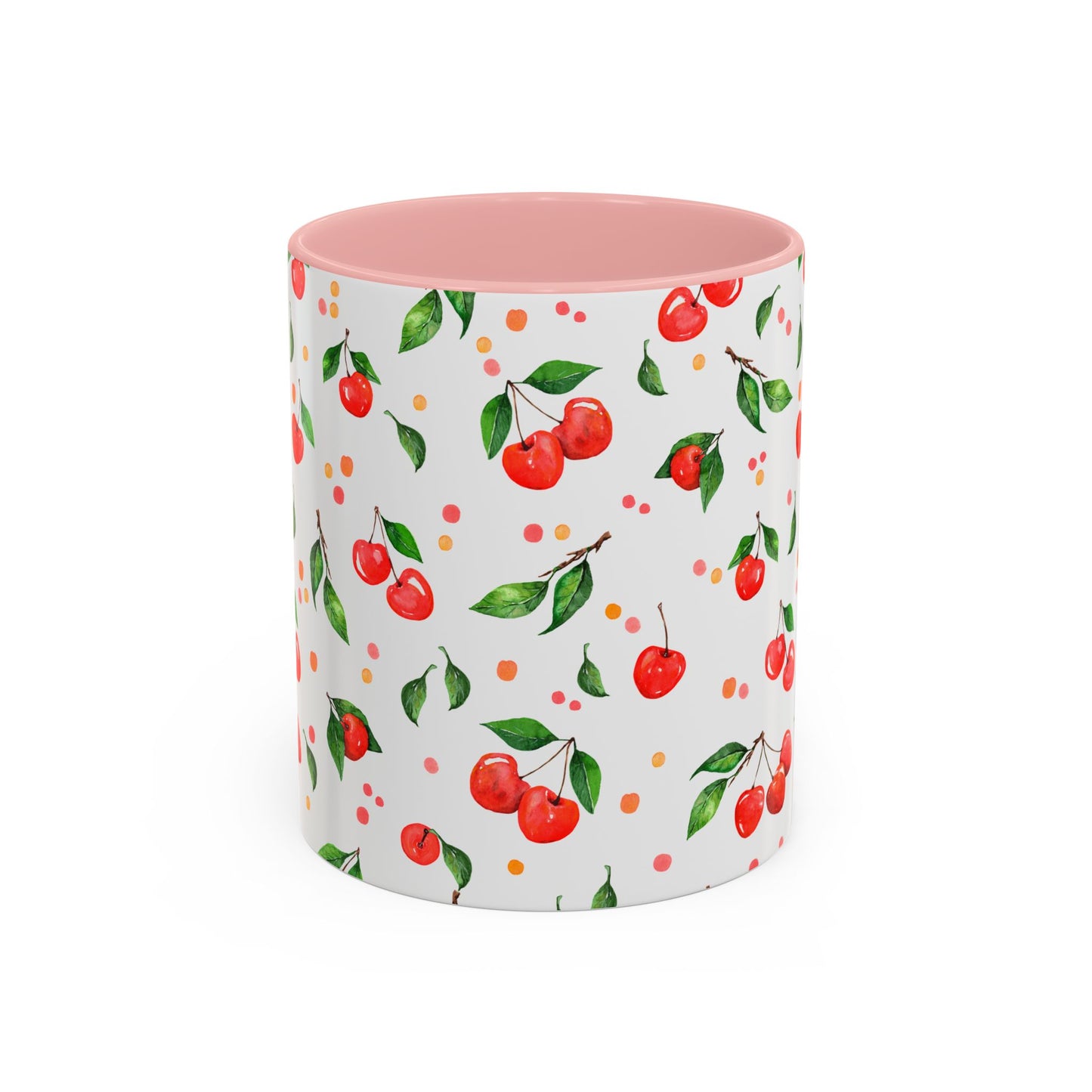 Cherry Blossom Accent Coffee Mug - 11oz & 15oz - Perfect Gift for Coffee Lovers