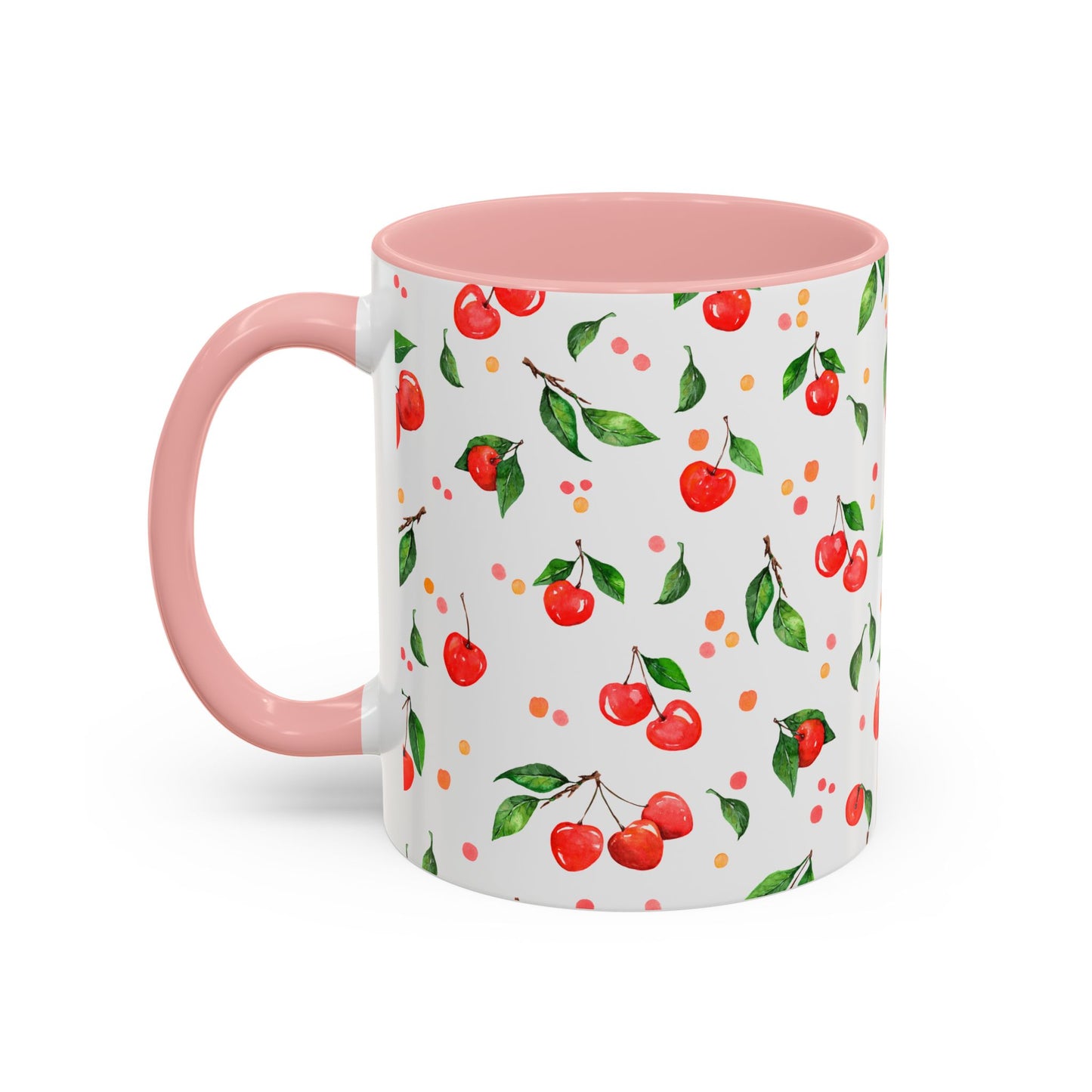 Cherry Blossom Accent Coffee Mug - 11oz & 15oz - Perfect Gift for Coffee Lovers