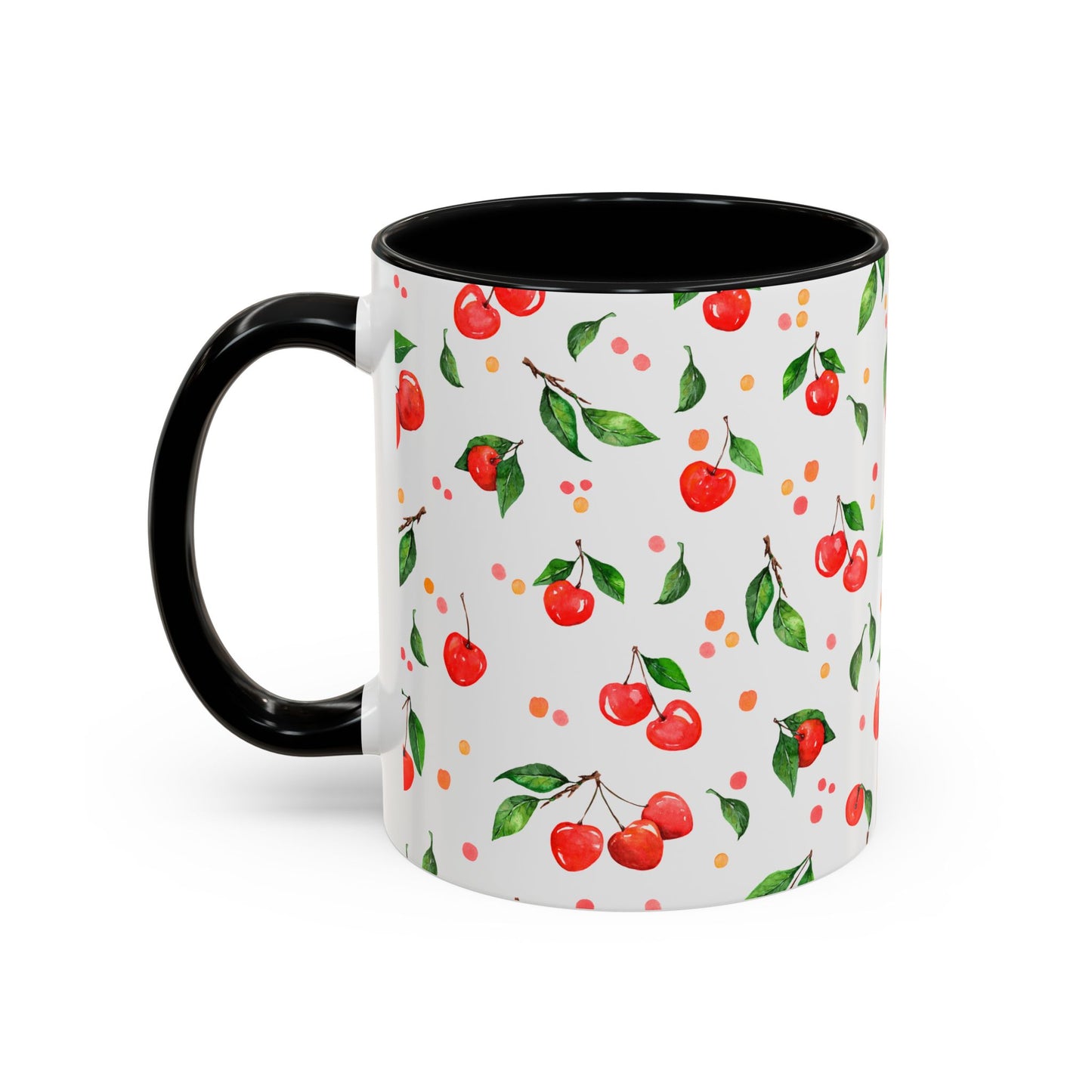 Cherry Blossom Accent Coffee Mug - 11oz & 15oz - Perfect Gift for Coffee Lovers