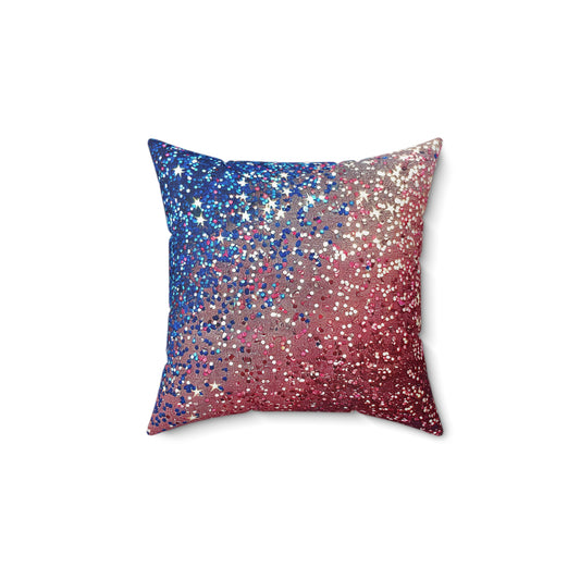 Glitter Ombre Square Pillow - Luxurious Decor for Home