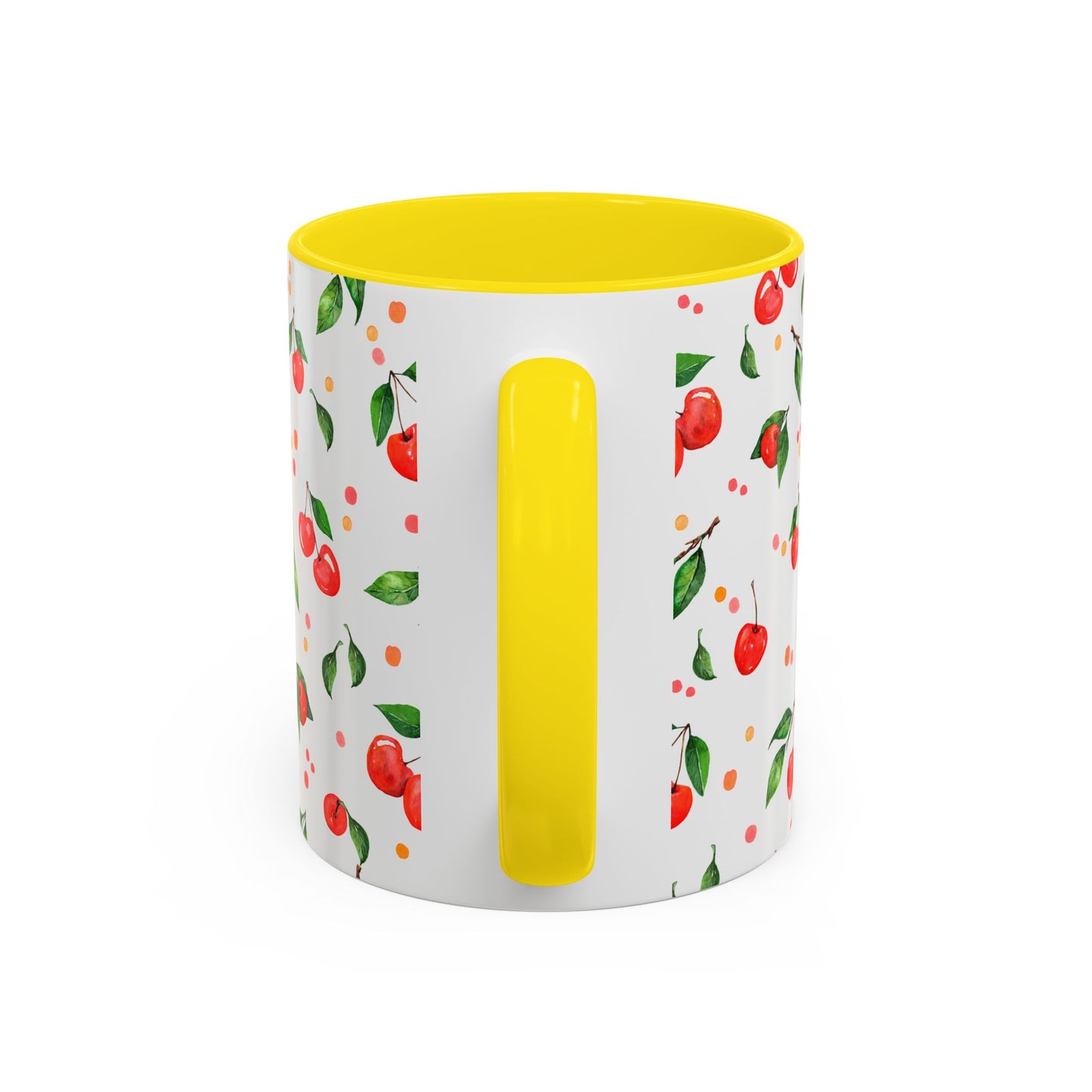 Cherry Blossom Accent Coffee Mug - 11oz & 15oz - Perfect Gift for Coffee Lovers