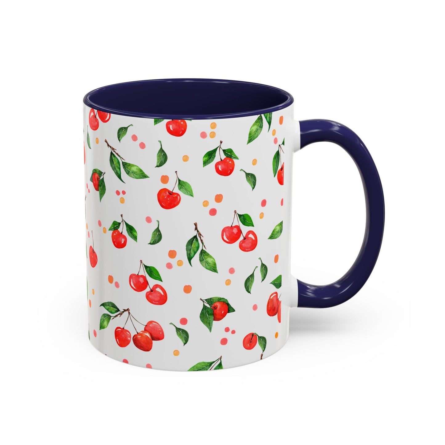 Cherry Blossom Accent Coffee Mug - 11oz & 15oz - Perfect Gift for Coffee Lovers