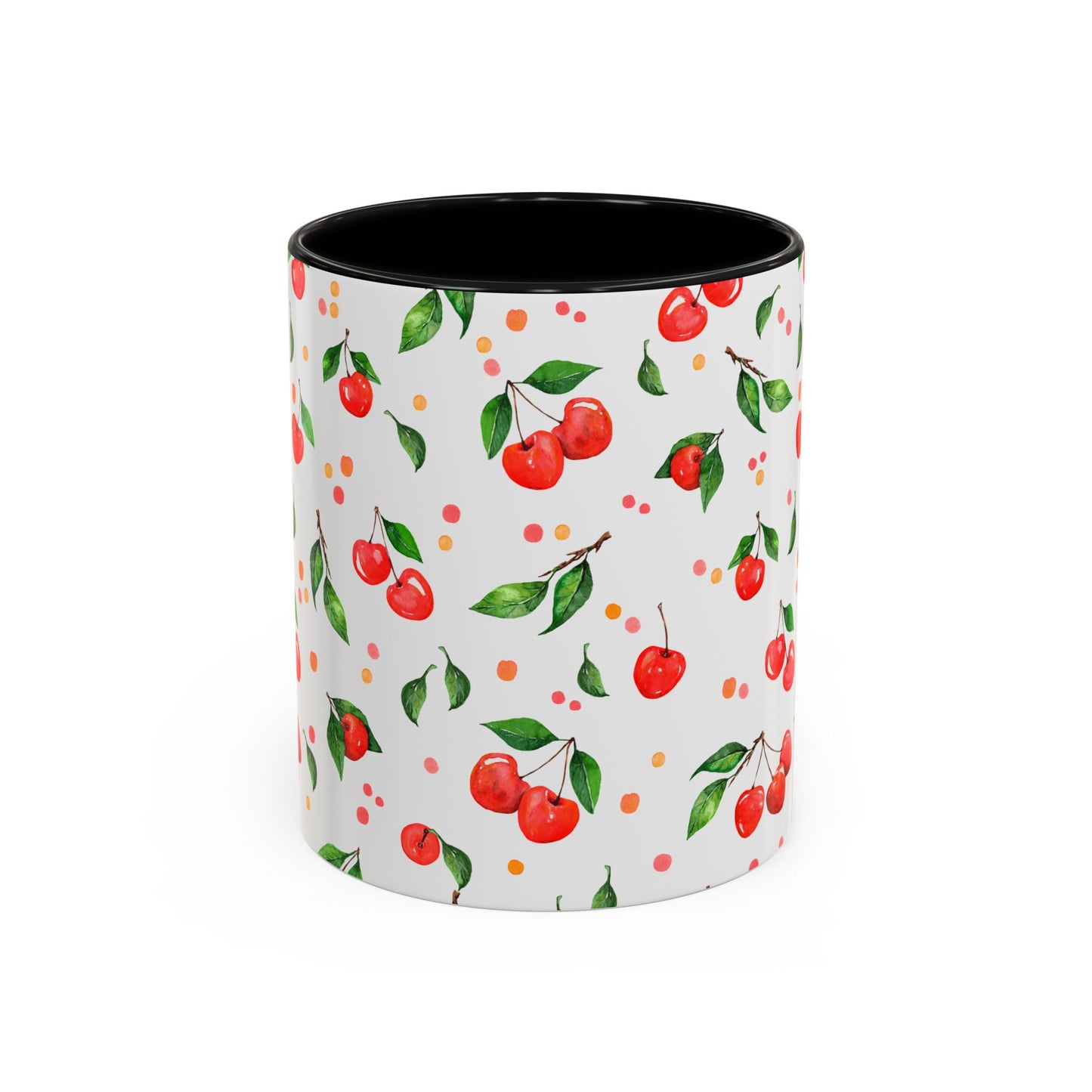 Cherry Blossom Accent Coffee Mug - 11oz & 15oz - Perfect Gift for Coffee Lovers