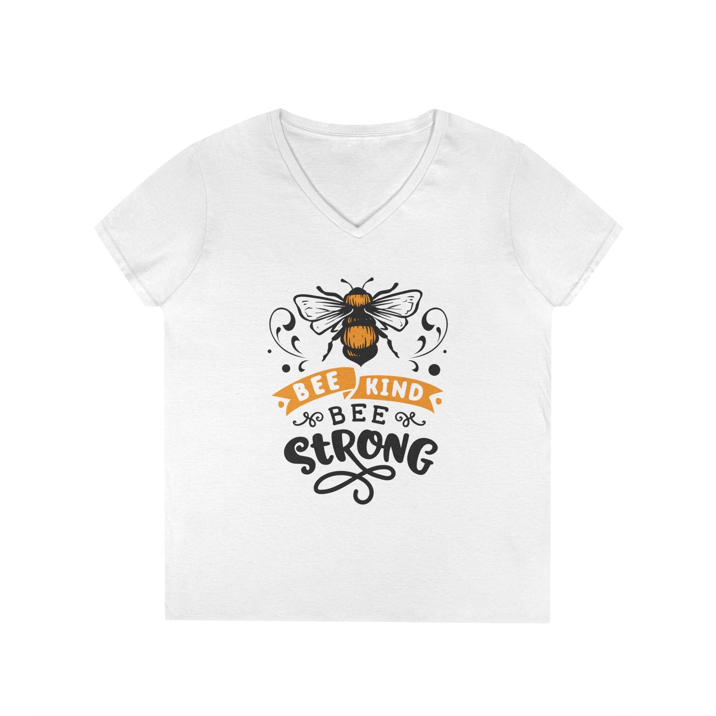 Bee Kind Bee Strong Ladies' V-Neck T-Shirt