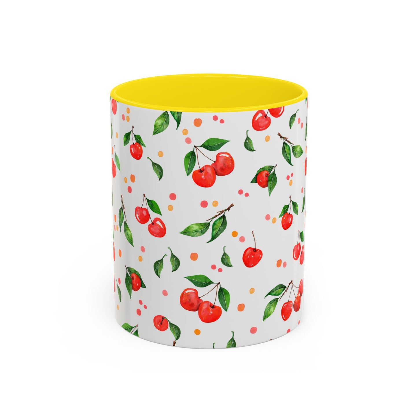 Cherry Blossom Accent Coffee Mug - 11oz & 15oz - Perfect Gift for Coffee Lovers