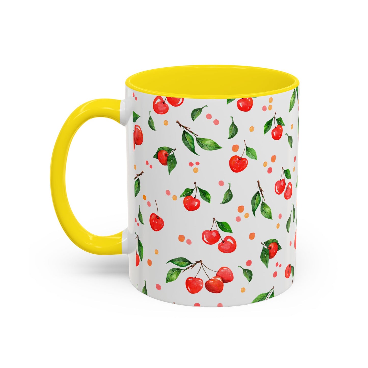 Cherry Blossom Accent Coffee Mug - 11oz & 15oz - Perfect Gift for Coffee Lovers