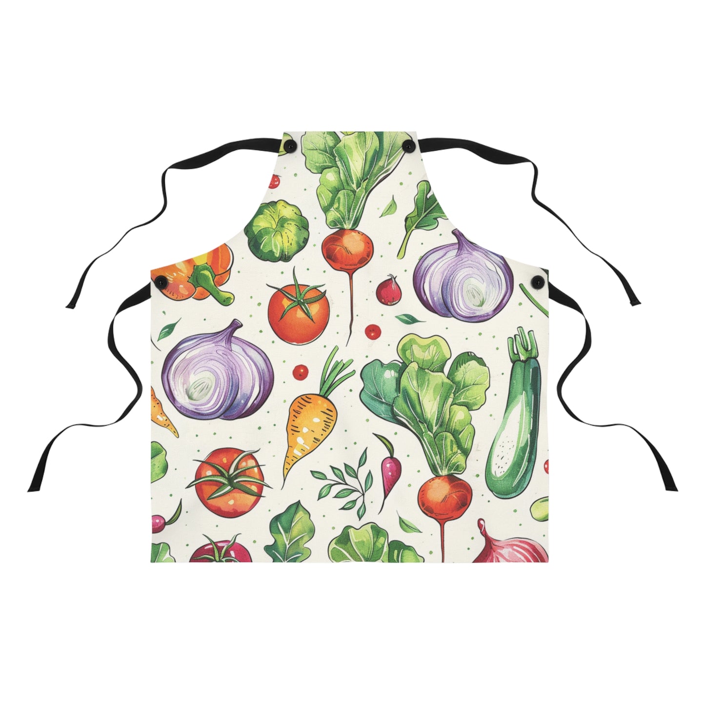 Colorful Vegetable Garden Apron for Chefs and Cooking Enthusiasts