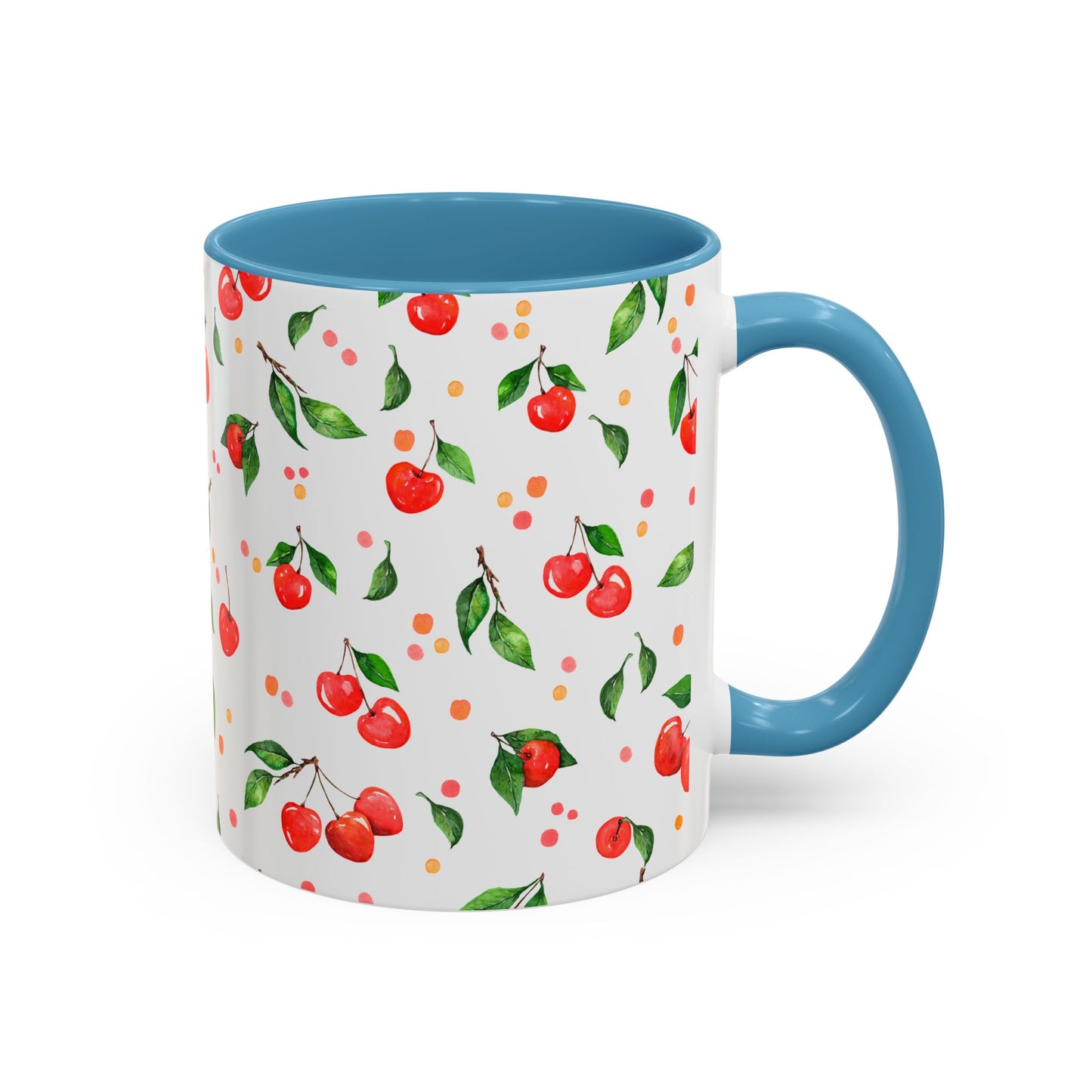 Cherry Blossom Accent Coffee Mug - 11oz & 15oz - Perfect Gift for Coffee Lovers