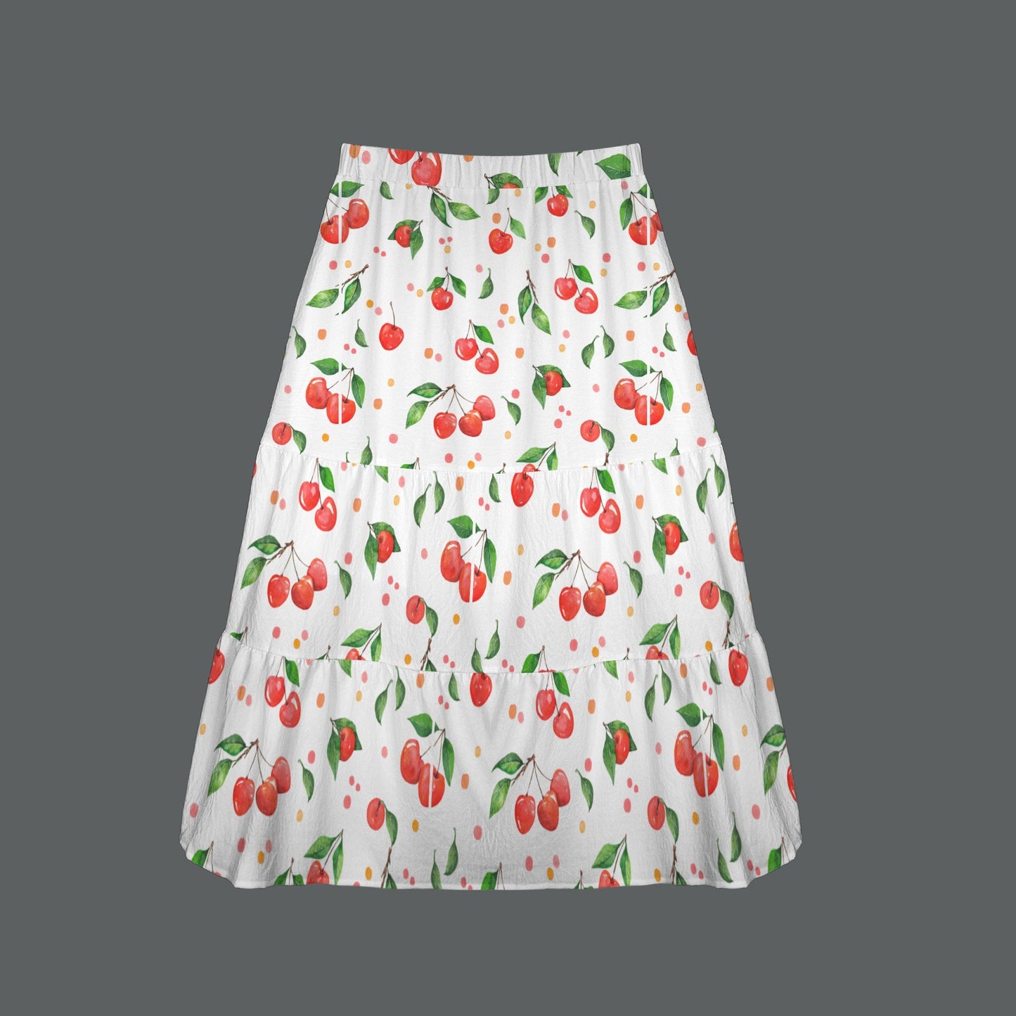 Tiered Skirt - Cherries